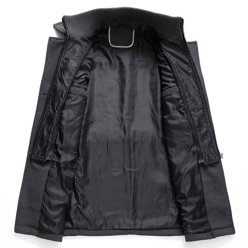 Manteau deux pièces homme hiver col à revers