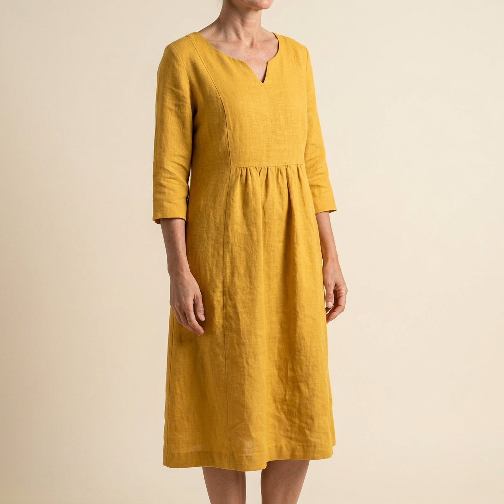 Audrey | Robe Midi Col V