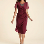 Womee | Robe Drapée Taille Nouée