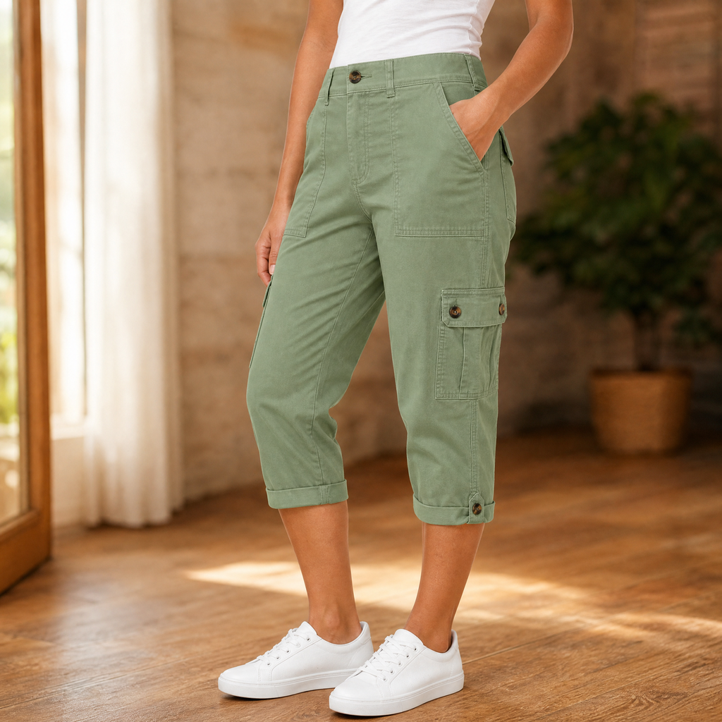 Mélissa | Pantacourt Cargo Femme