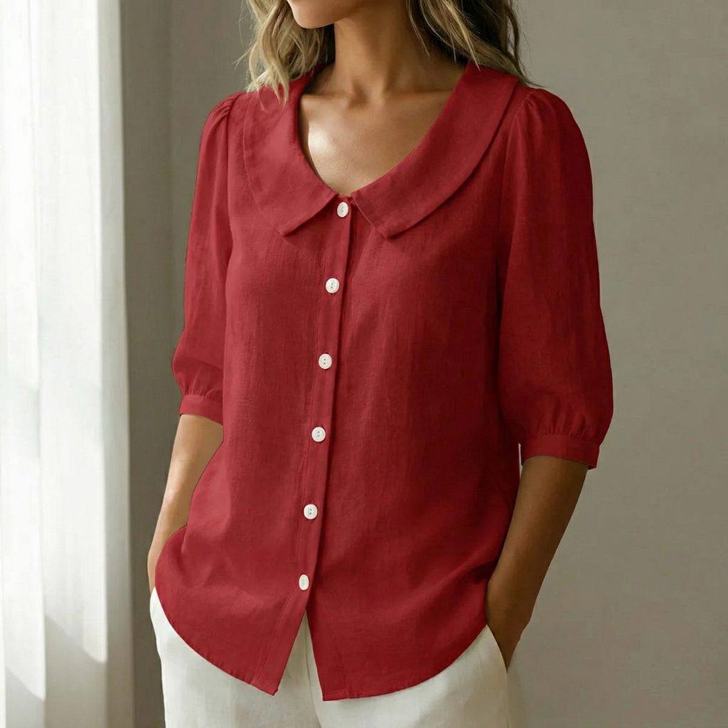 Hélène | Blouse Col Claudine