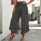 Velara | Pantalon Large Smocké à Volants