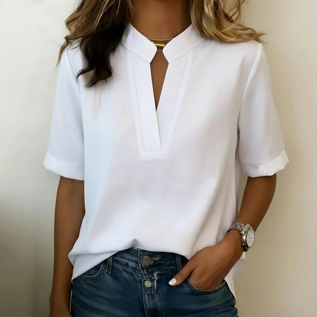 Sandrine | Blouse Col V Femme