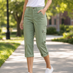 Mélissa | Pantacourt Cargo Femme
