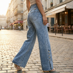 Océane | Jean Large Taille Haute