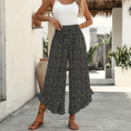 Velara | Pantalon Large Smocké à Volants