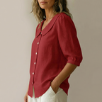Hélène | Blouse Col Claudine