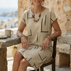 Lumara | Robe Droite Imprimé Abstrait