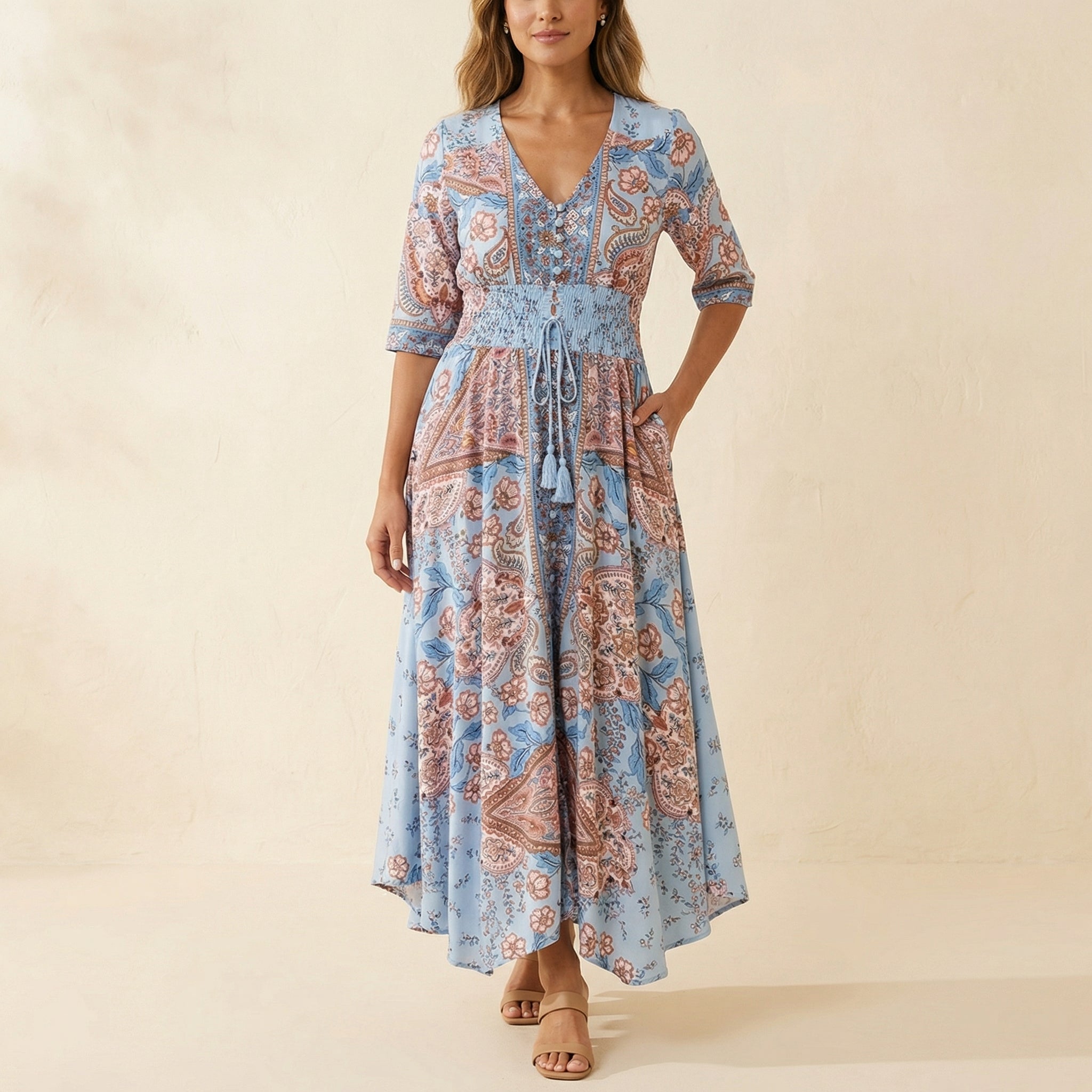 Elowen | Robe Maxi Fleurie
