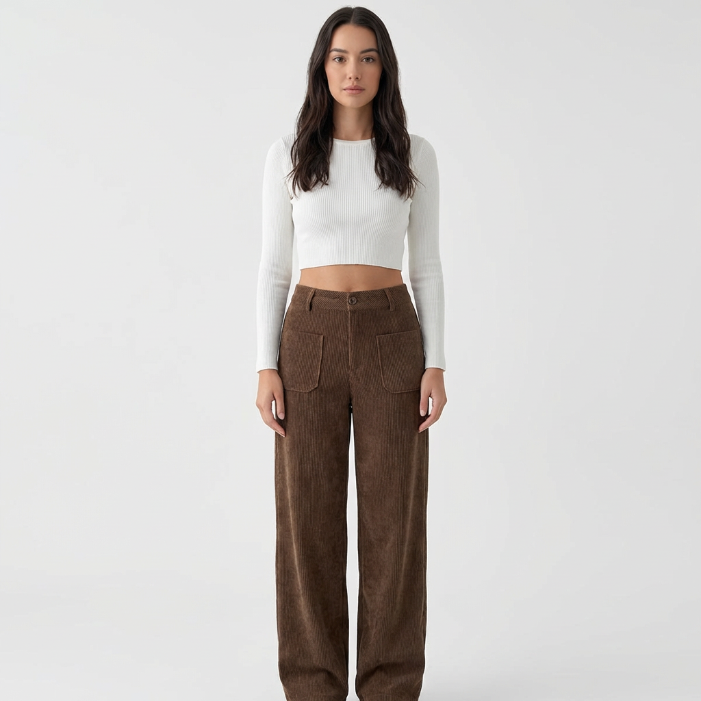 Rivaclo | Pantalon en velours côtelé Heritage pour femme