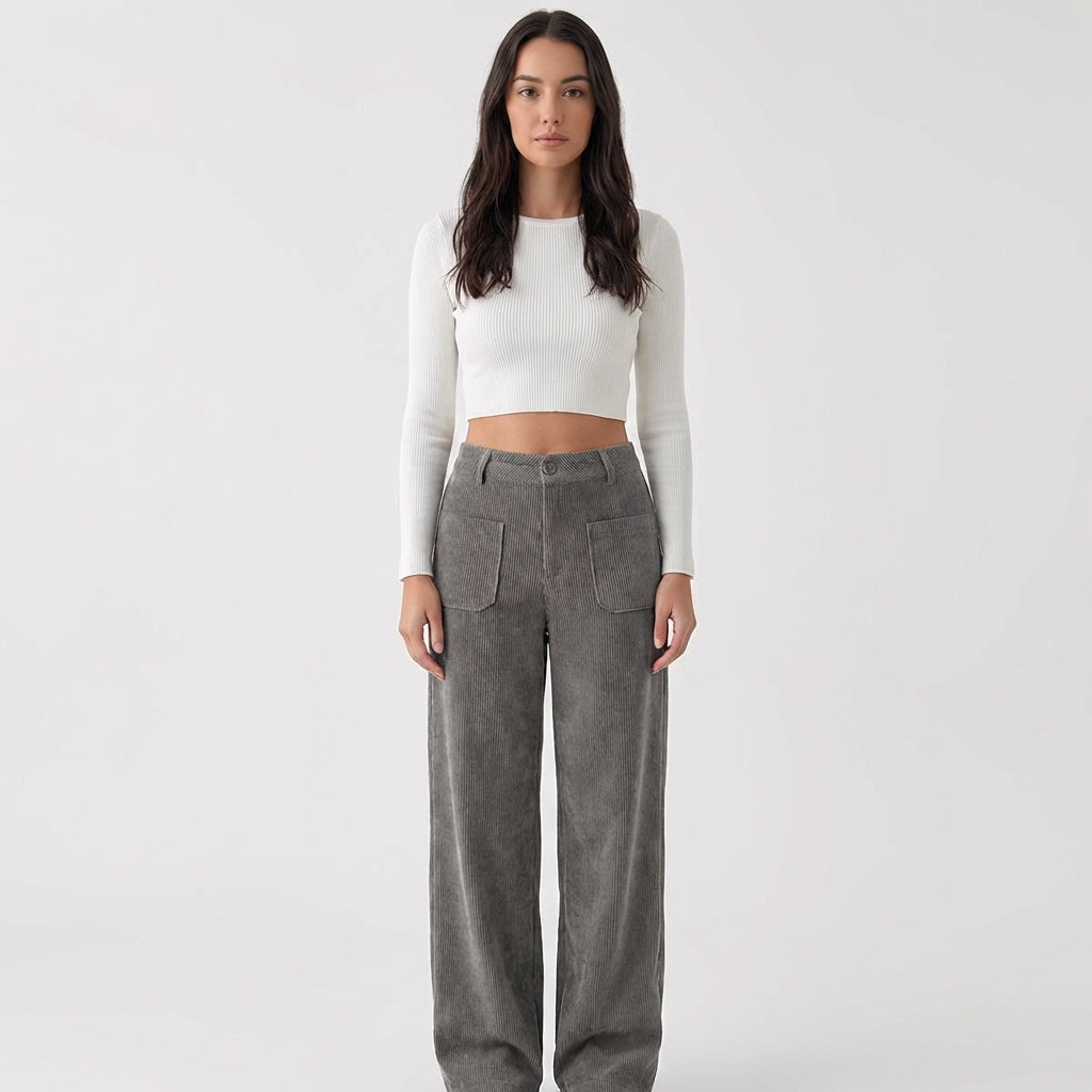 Rivaclo | Pantalon en velours côtelé Heritage pour femme