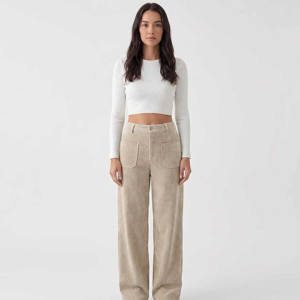 Rivaclo | Pantalon en velours côtelé Heritage pour femme