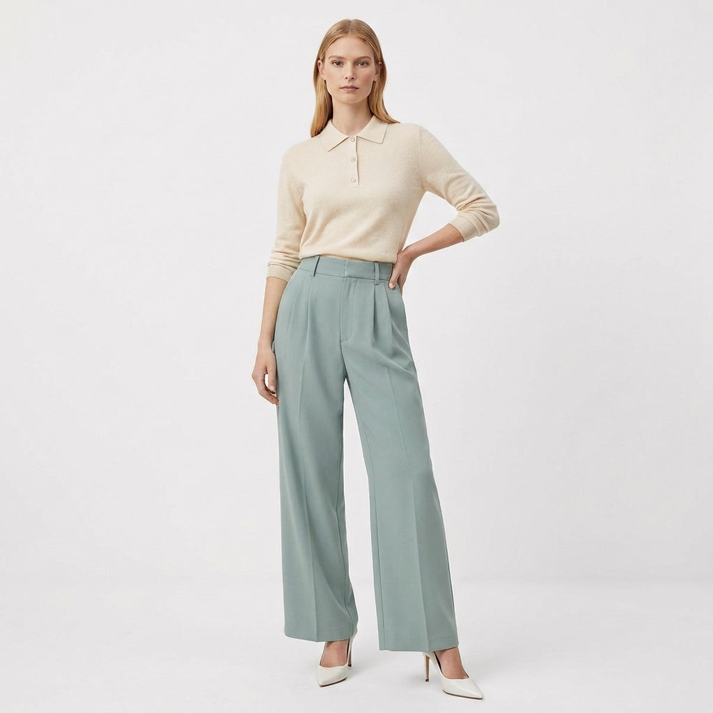 Rivaclo | Pantalon classique à pinces pour femme