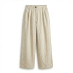 Rivaclo | Femme Pantalon Ample Taille Haute | Jambe Large