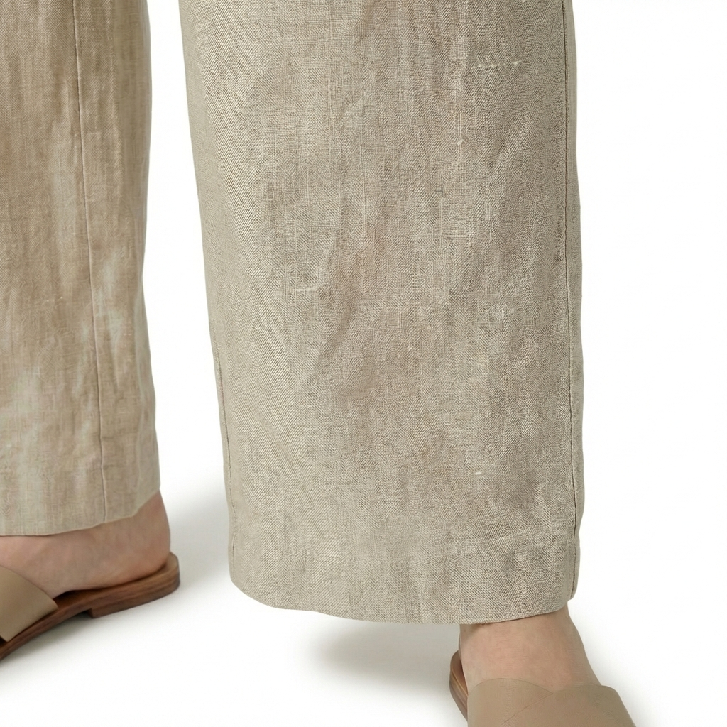 Rivaclo | Femme Pantalon Ample Taille Haute | Jambe Large