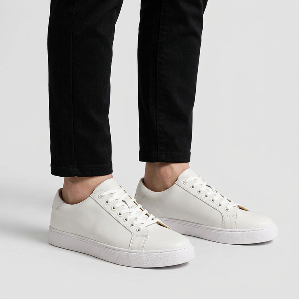 Rivaclo | Homme Baskets Basses à Lacets – Finition Minimaliste Élancée