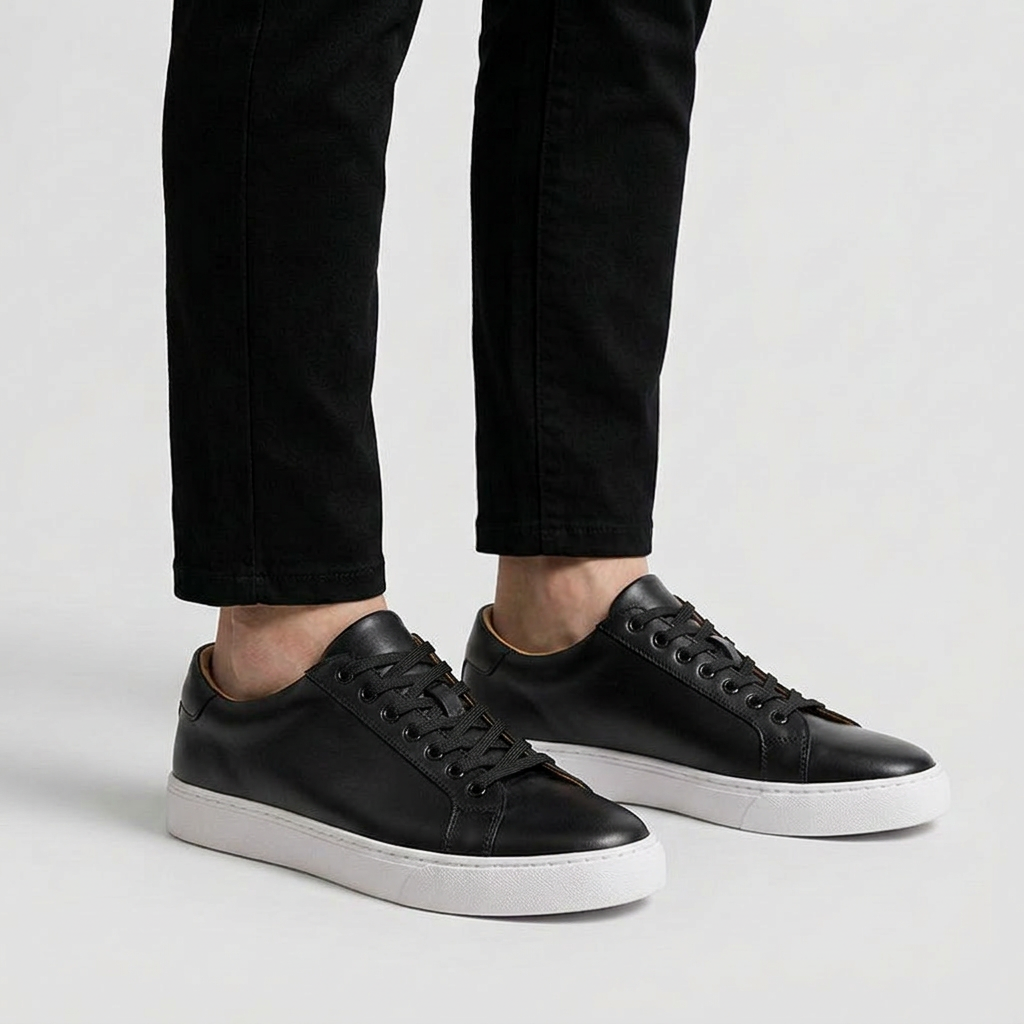 Rivaclo | Homme Baskets Basses à Lacets – Finition Minimaliste Élancée