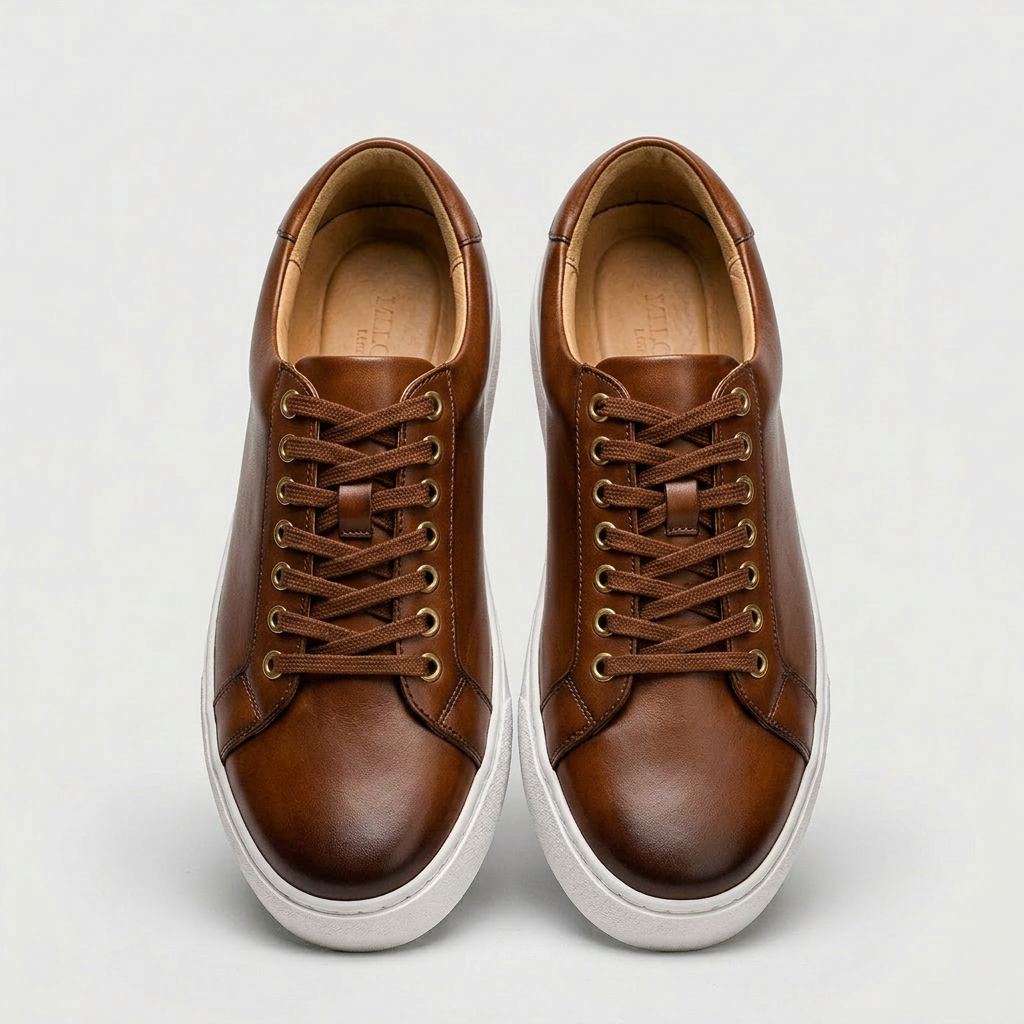 Rivaclo | Homme Baskets Basses à Lacets – Finition Minimaliste Élancée
