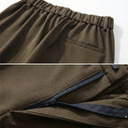 Rivaclo | Homme Pantalon Plissé à Jambe Droite | Coupe Ajustée