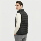 Rivaclo | Homme Gilet Matelassé Sans Manches à Fermeture Éclair | Col Montant