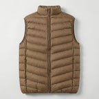 Rivaclo | Homme Gilet Matelassé Sans Manches à Fermeture Éclair | Col Montant