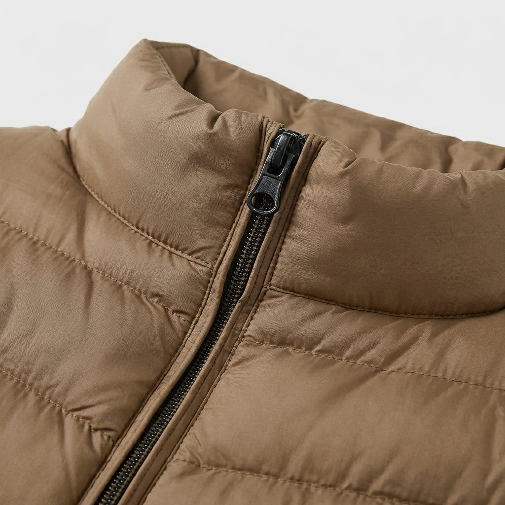 Rivaclo | Homme Gilet Matelassé Sans Manches à Fermeture Éclair | Col Montant