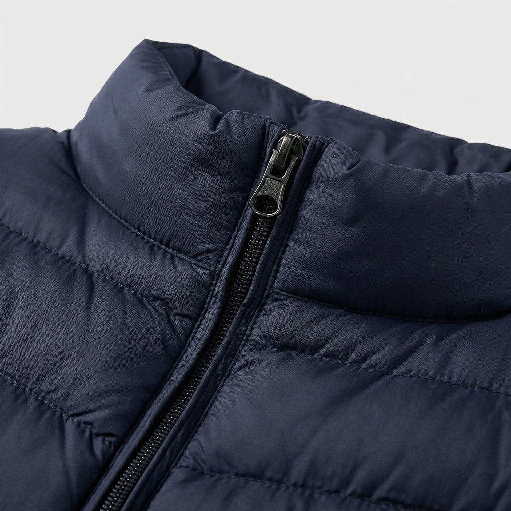 Rivaclo | Homme Gilet Matelassé Sans Manches à Fermeture Éclair | Col Montant