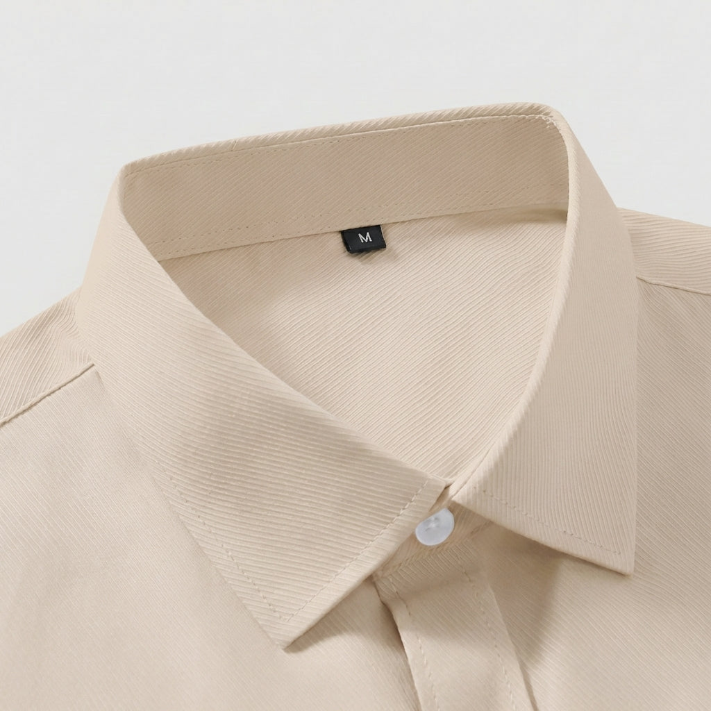 Rivaclo | Homme Chemise Coupe Classique à Manches Longues | À Col