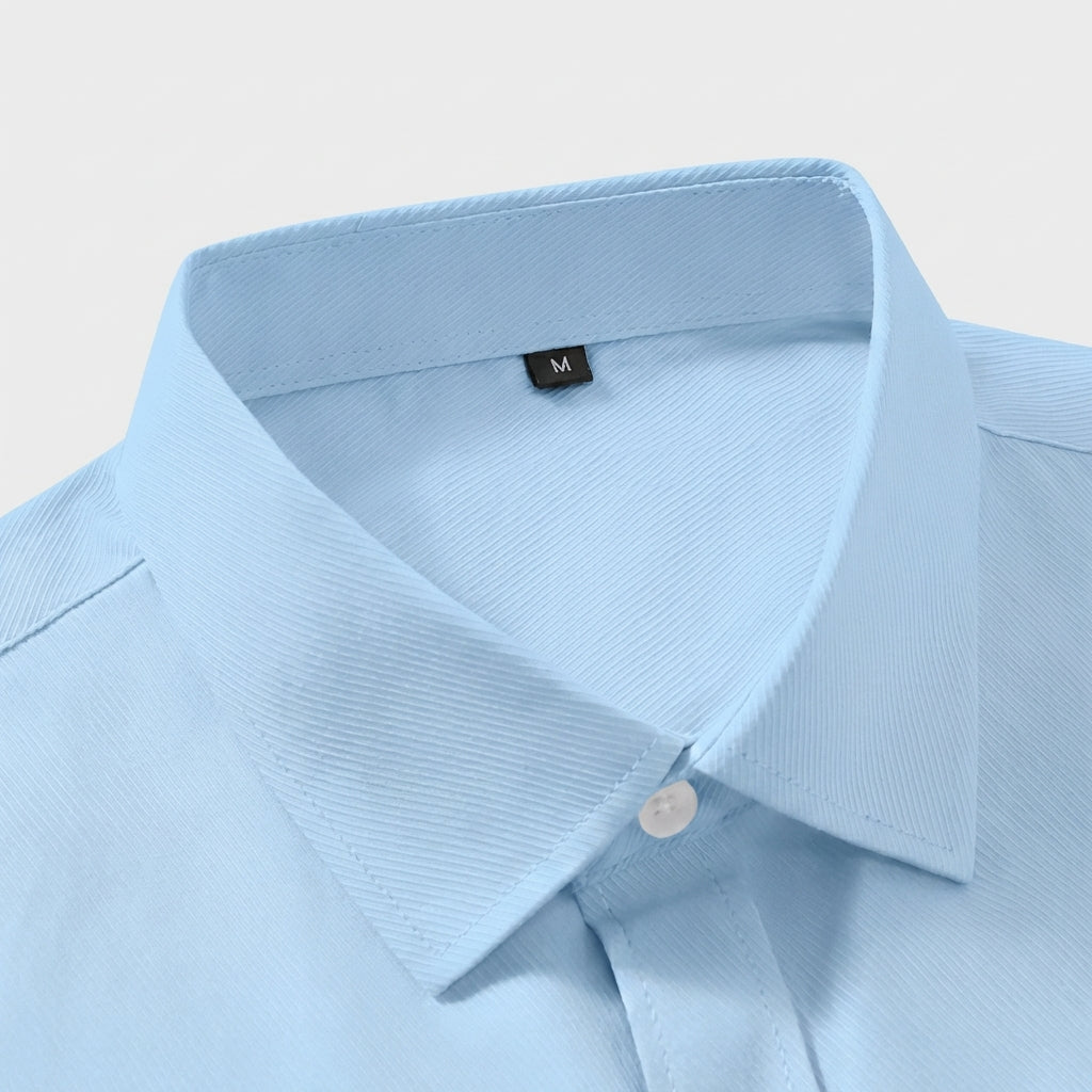 Rivaclo | Homme Chemise Coupe Classique à Manches Longues | À Col