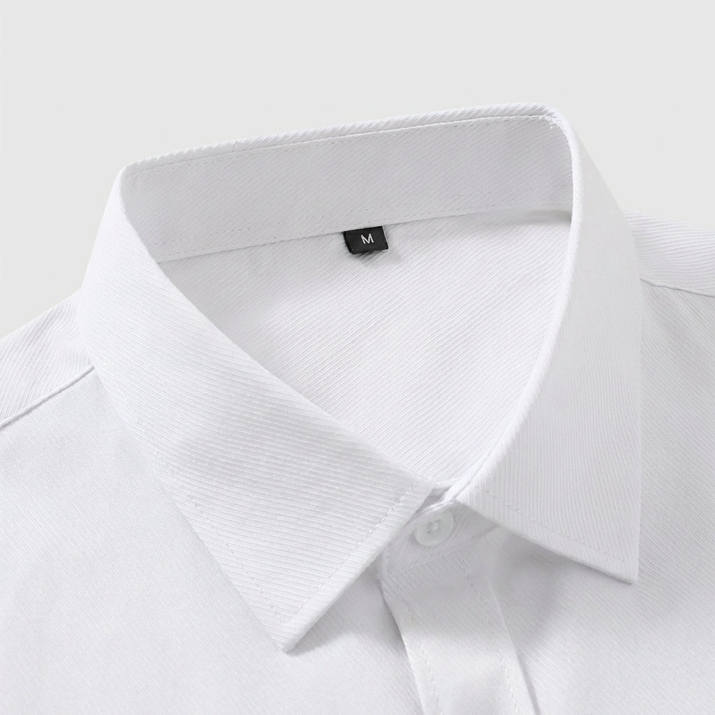 Rivaclo | Homme Chemise Coupe Classique à Manches Longues | À Col