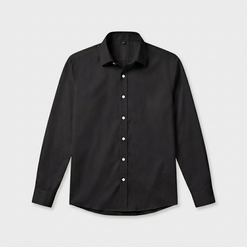 Rivaclo | Homme Chemise Coupe Classique à Manches Longues | À Col