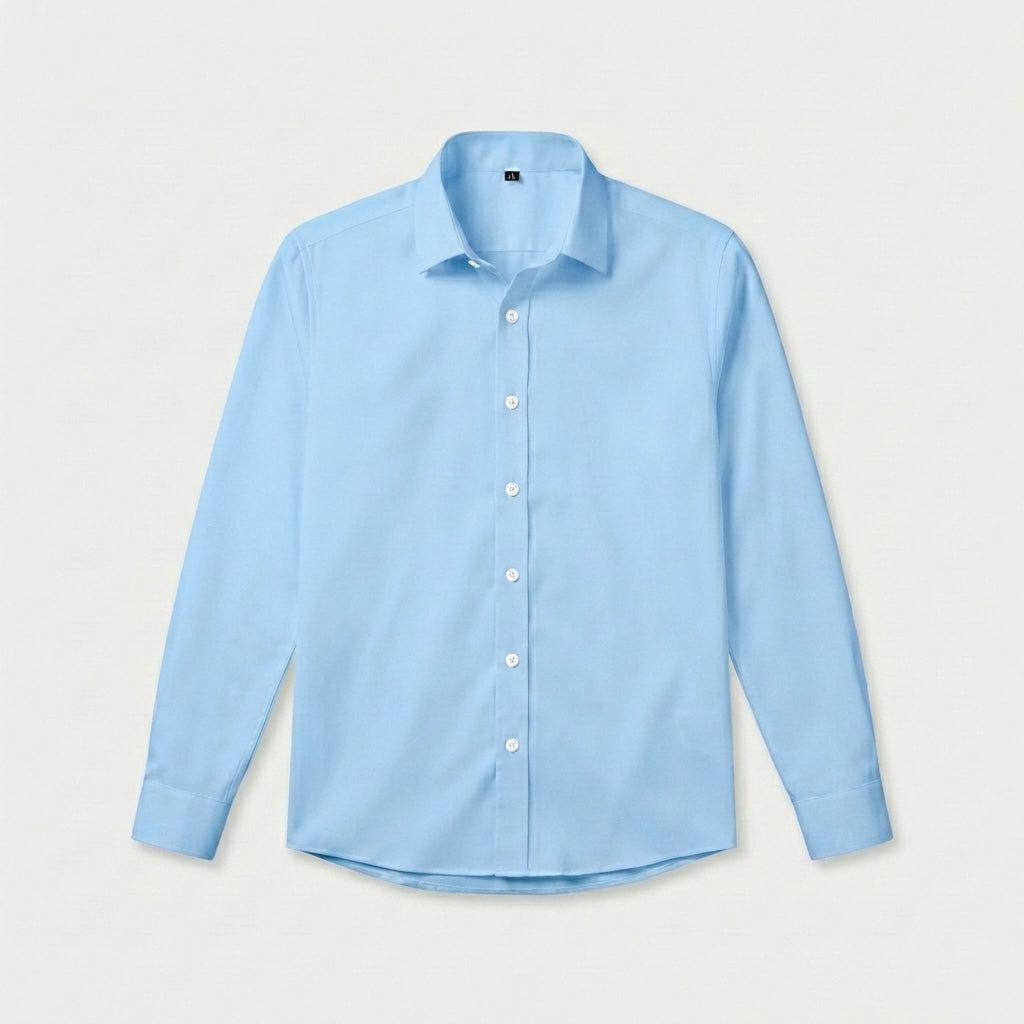 Rivaclo | Homme Chemise Coupe Classique à Manches Longues | À Col