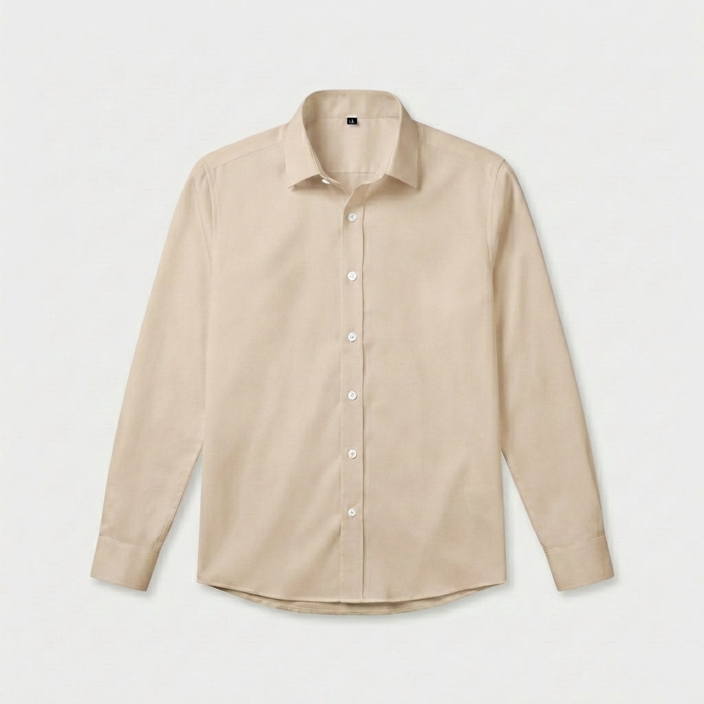 Rivaclo | Homme Chemise Coupe Classique à Manches Longues | À Col