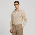 Rivaclo | Homme Chemise Coupe Classique à Manches Longues | À Col