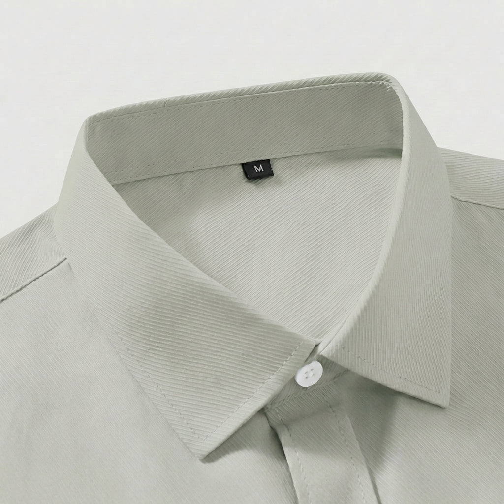 Rivaclo | Homme Chemise Coupe Classique à Manches Longues | À Col