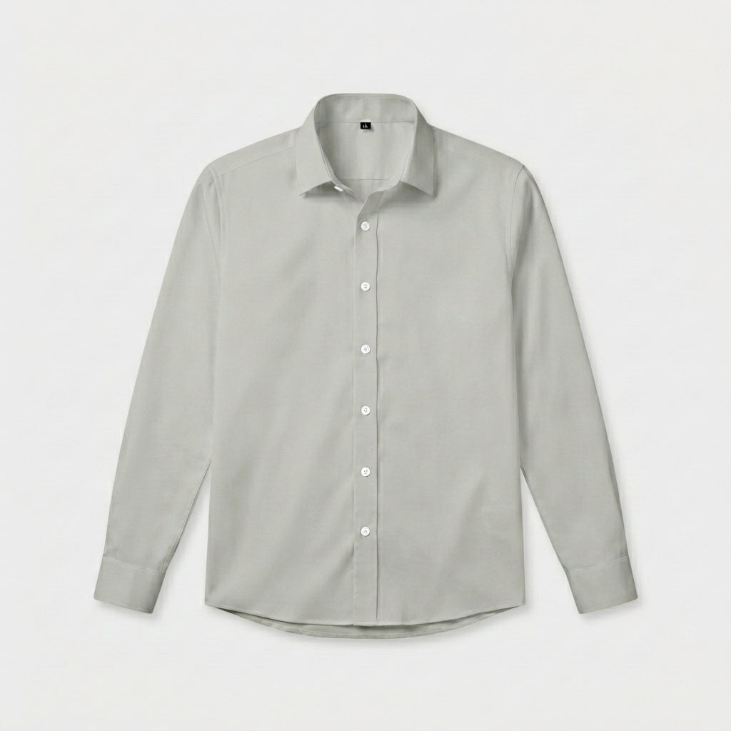 Rivaclo | Homme Chemise Coupe Classique à Manches Longues | À Col