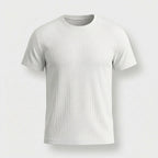 Rivaclo | Homme T-Shirt Côtelé à Manches Courtes | Coupe Moderne