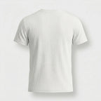 Rivaclo | Homme T-Shirt Côtelé à Manches Courtes | Coupe Moderne