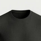 Rivaclo | Homme T-Shirt Côtelé à Manches Courtes | Coupe Moderne