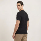 Rivaclo | Homme T-Shirt Côtelé à Manches Courtes | Coupe Moderne