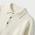 Rivaclo | Homme Pull Polo en Maille à Manches Longues à Col | Coupe Classique