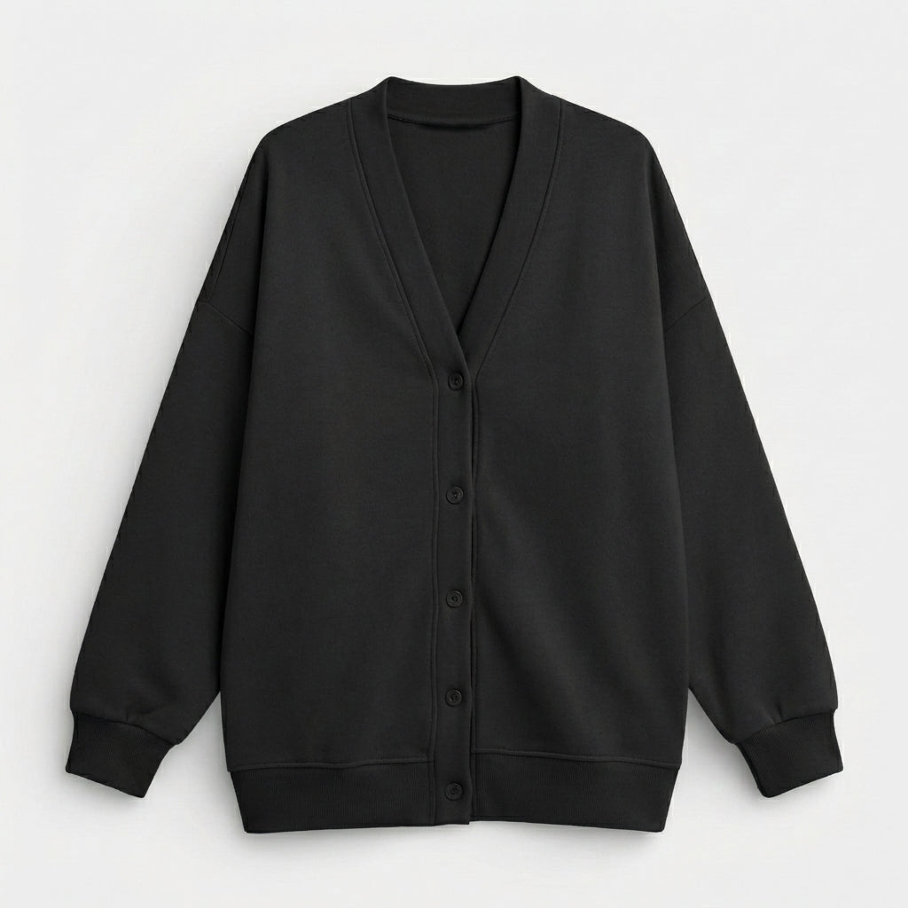 Rivaclo | Femme Cardigan Boutonné à Col V à Manches Longues | Style Décontracté