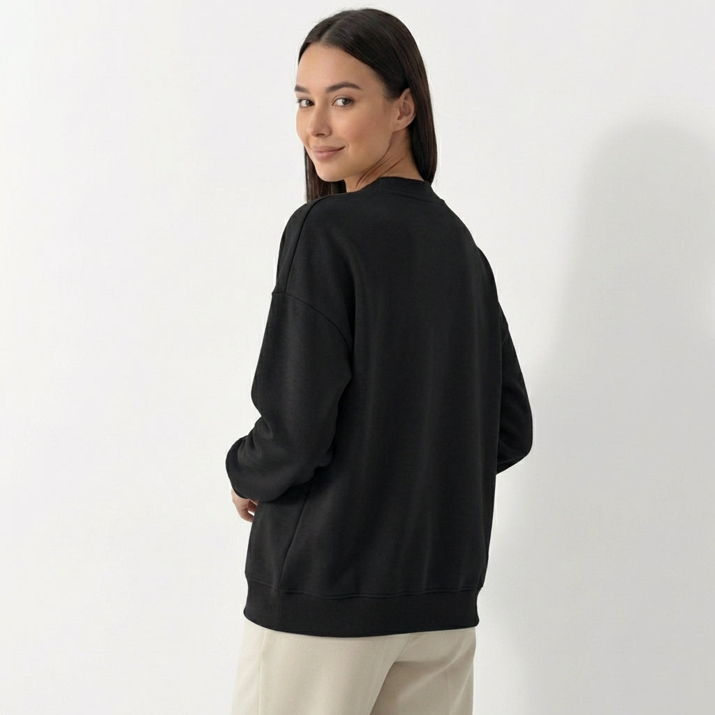 Rivaclo | Femme Cardigan Boutonné à Col V à Manches Longues | Style Décontracté