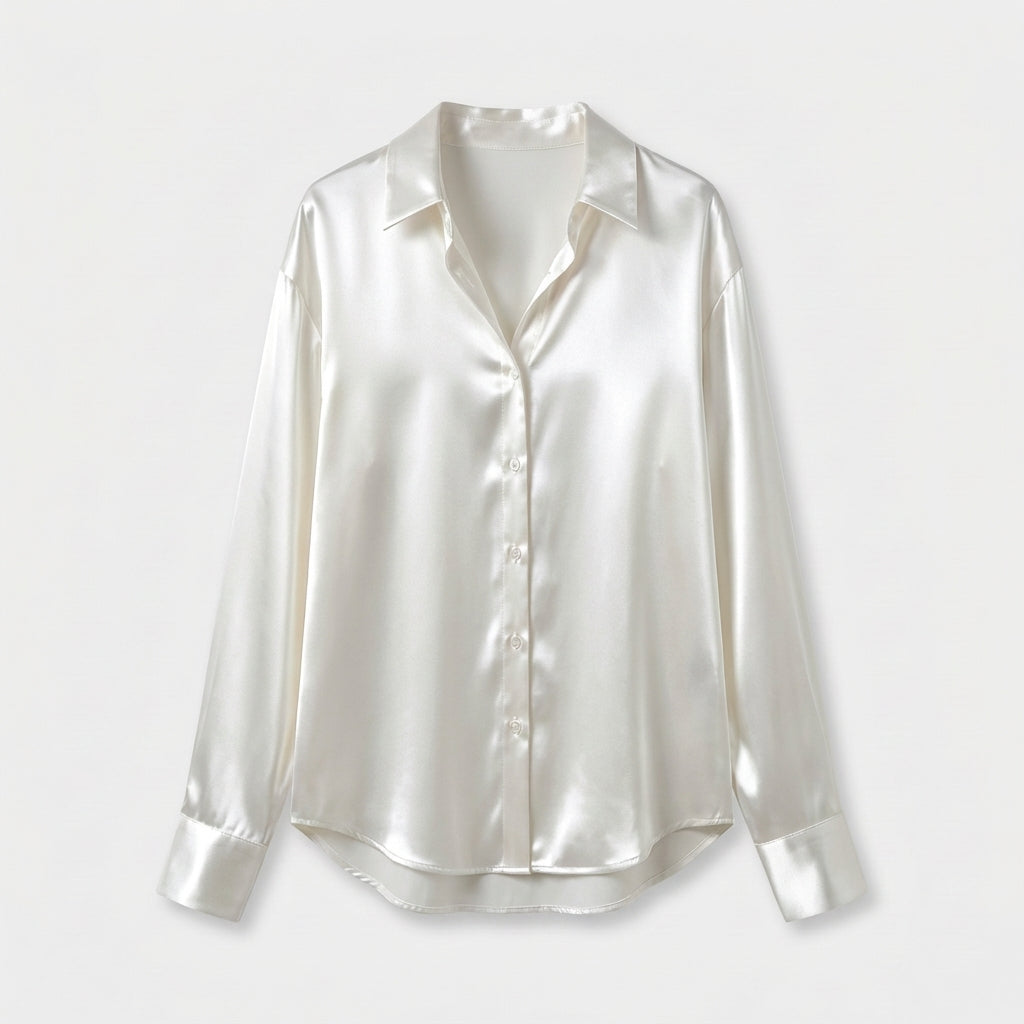 Rivaclo | Femme Chemise à Boutons sur le Devant à Manches Longues | Style Décontracté