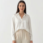 Rivaclo | Femme Chemise à Boutons sur le Devant à Manches Longues | Style Décontracté