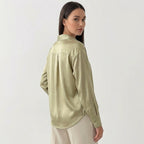 Rivaclo | Femme Chemise à Boutons sur le Devant à Manches Longues | Style Décontracté