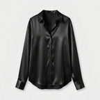 Rivaclo | Femme Chemise à Boutons sur le Devant à Manches Longues | Style Décontracté