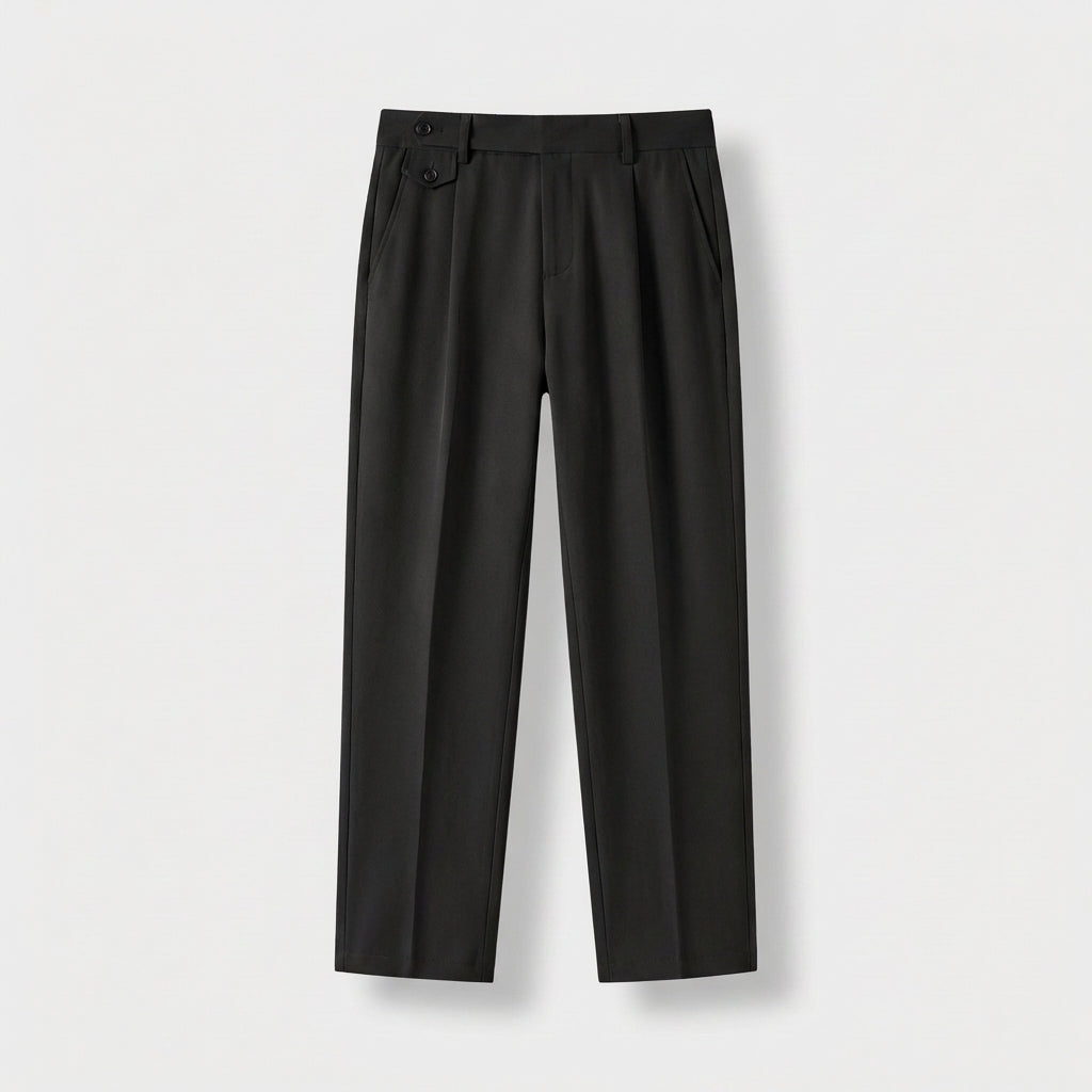 Rivaclo | Homme Pantalon Décontracté à Jambe Droite | Coupe Classique