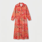 Femme Robe Maxi Imprimée à Col V | Style Bohème