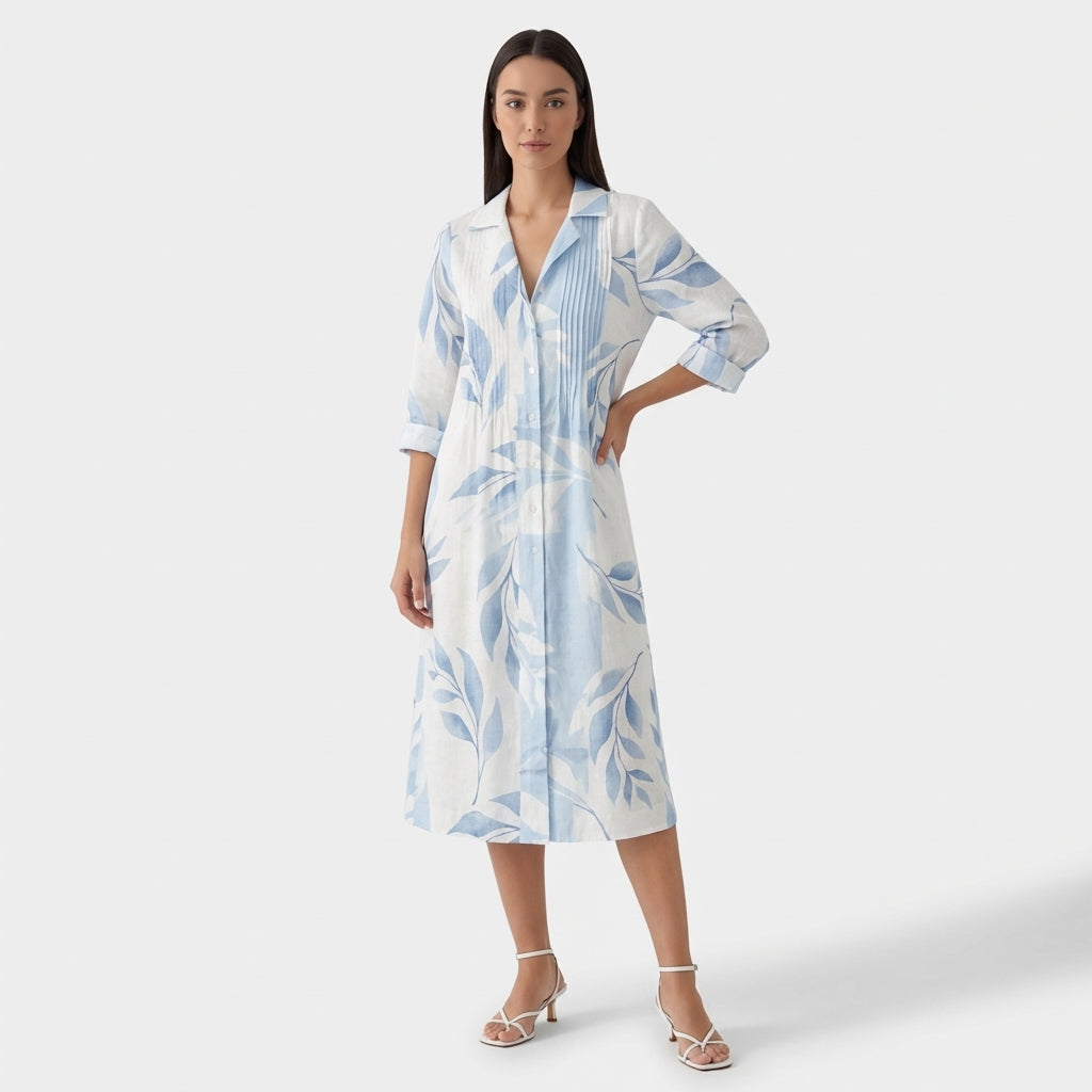 Femme Robe Maxi Imprimée à Col V | Style Bohème